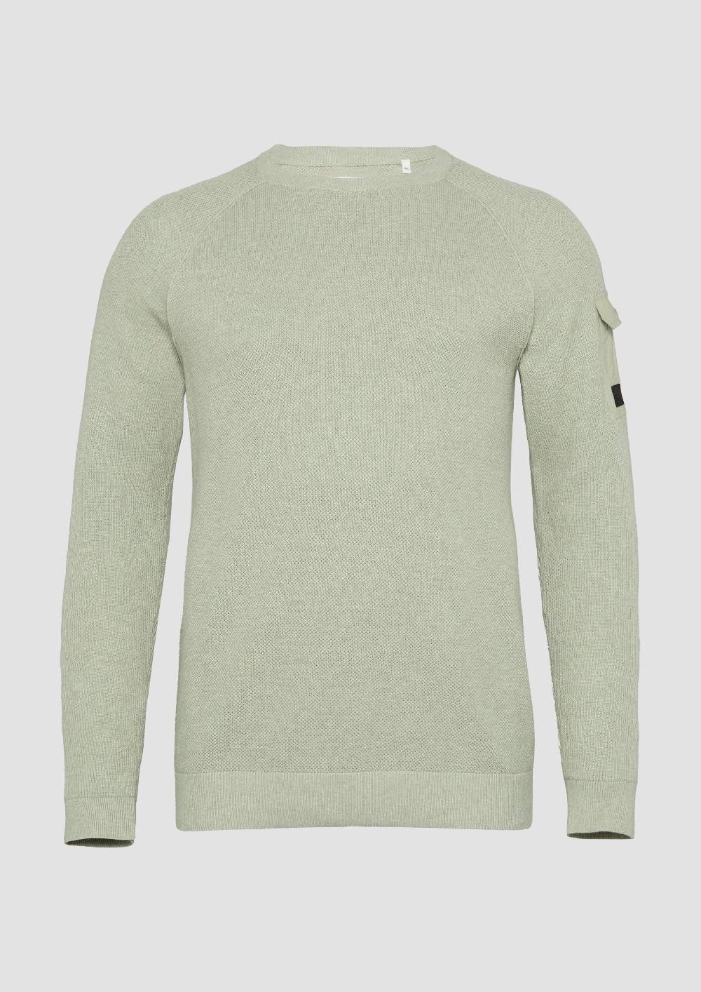 S.Oliver Strickpullover mit aufgesetzter Tasche am Arm Super Sparpreis