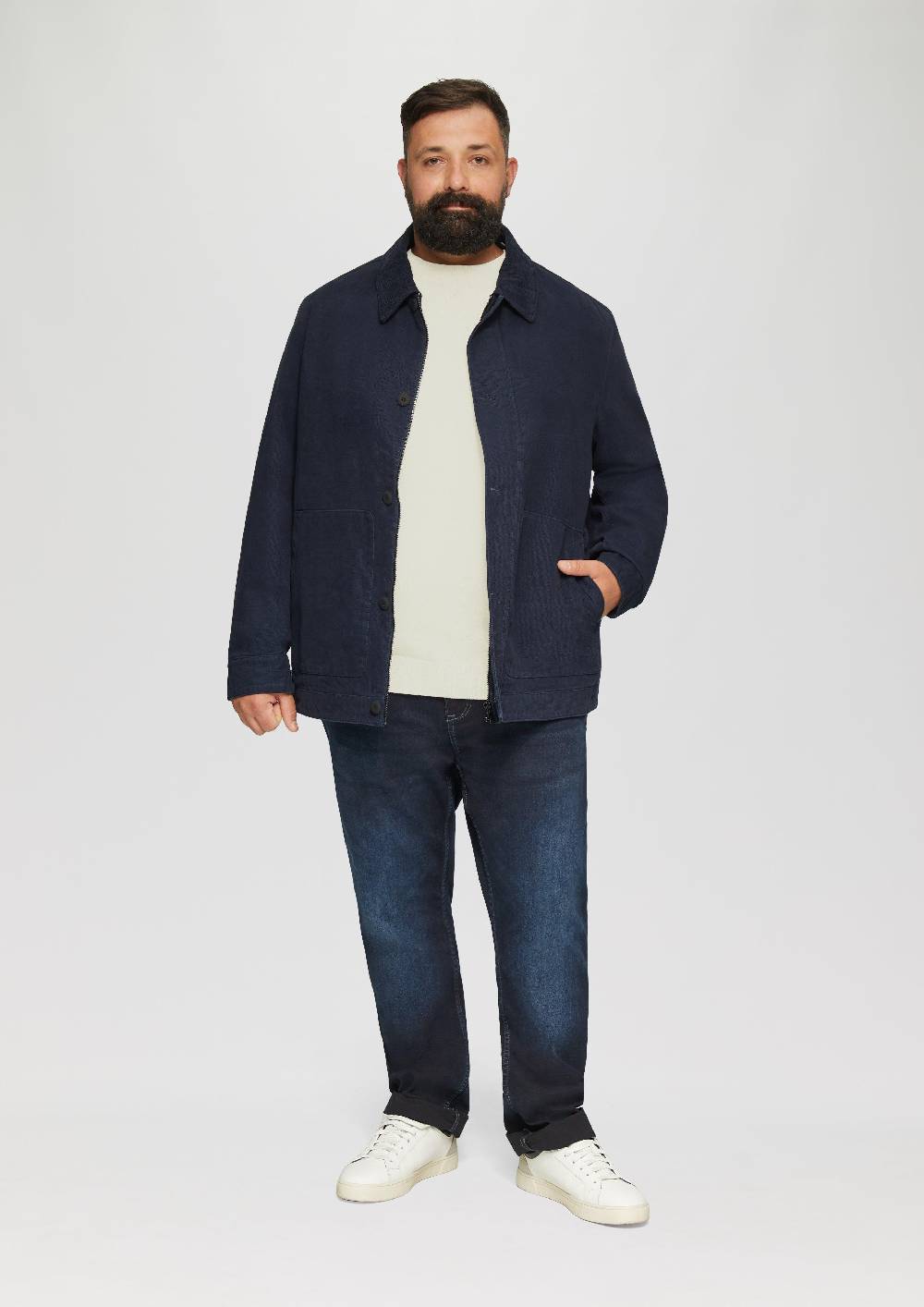 S.Oliver Strickpullover mit Rippbündchen Kostenlose Rückgabe