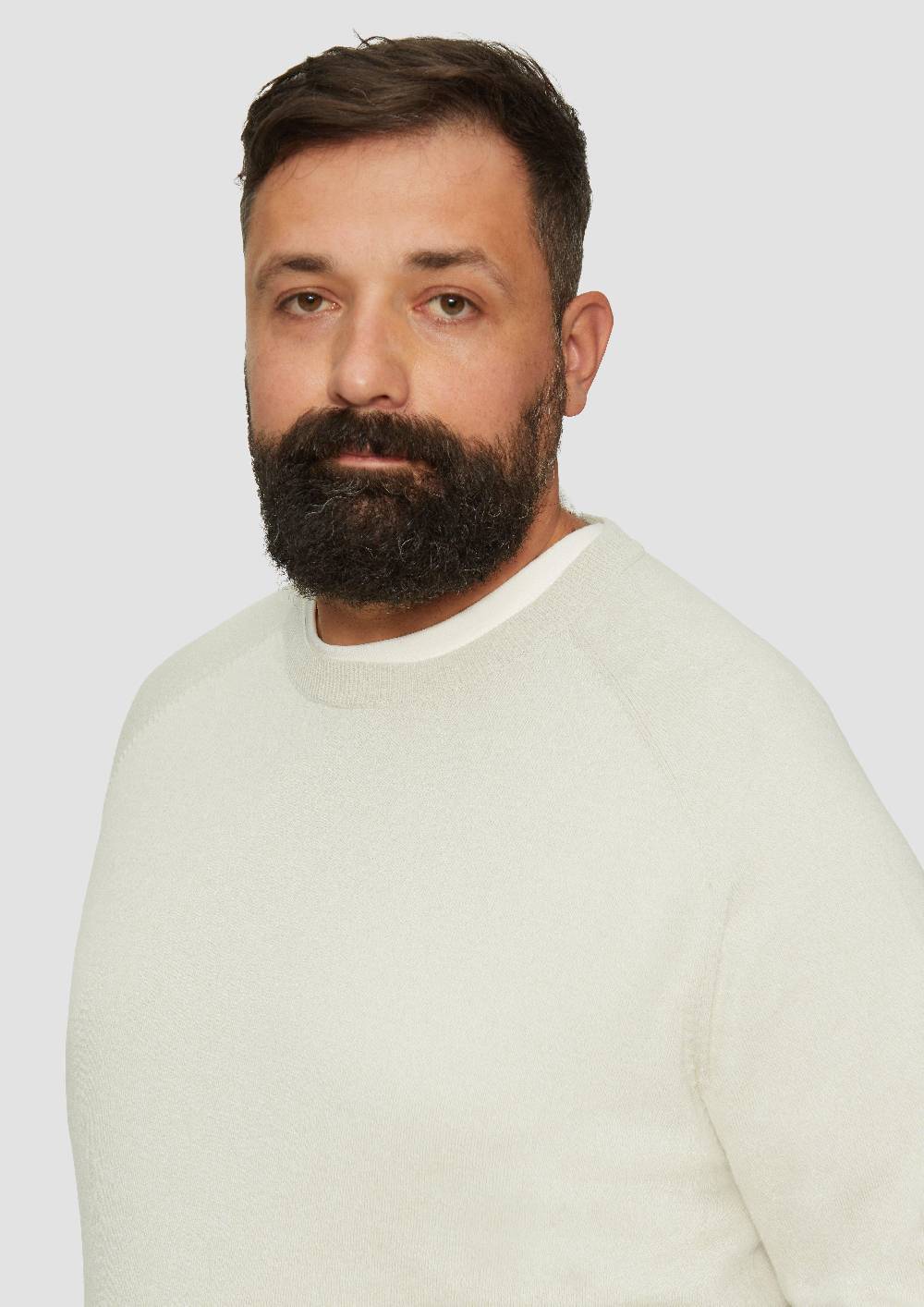 S.Oliver Strickpullover mit Rippbündchen Kostenlose Rückgabe