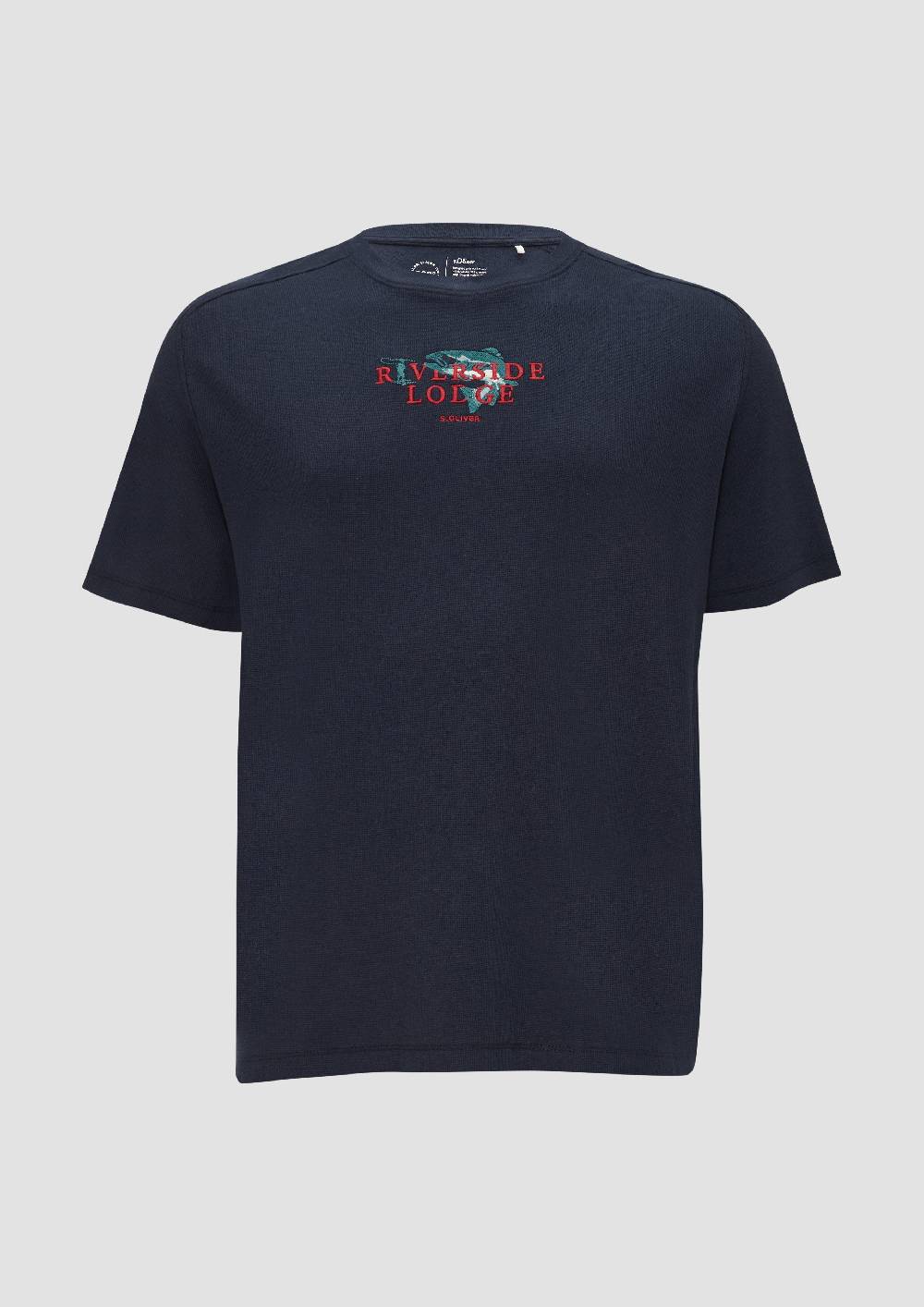 S.Oliver T-Shirt mit Stickerei aus Waffeljersey Bis zu 65% Rabatt