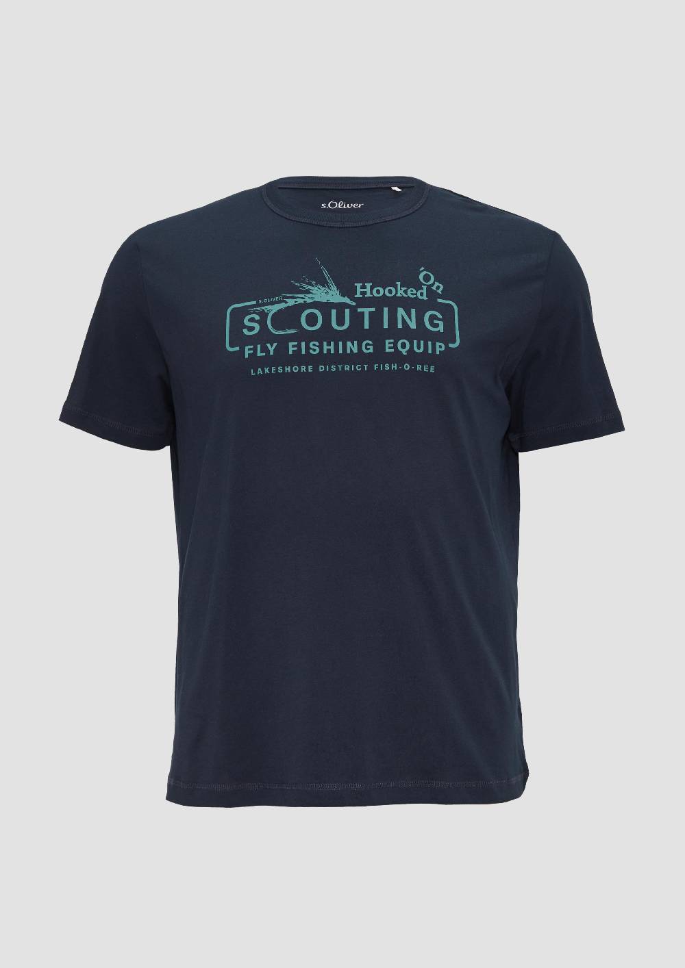 S.Oliver Baumwollshirt mit Frontprint Clearance-Verkauf