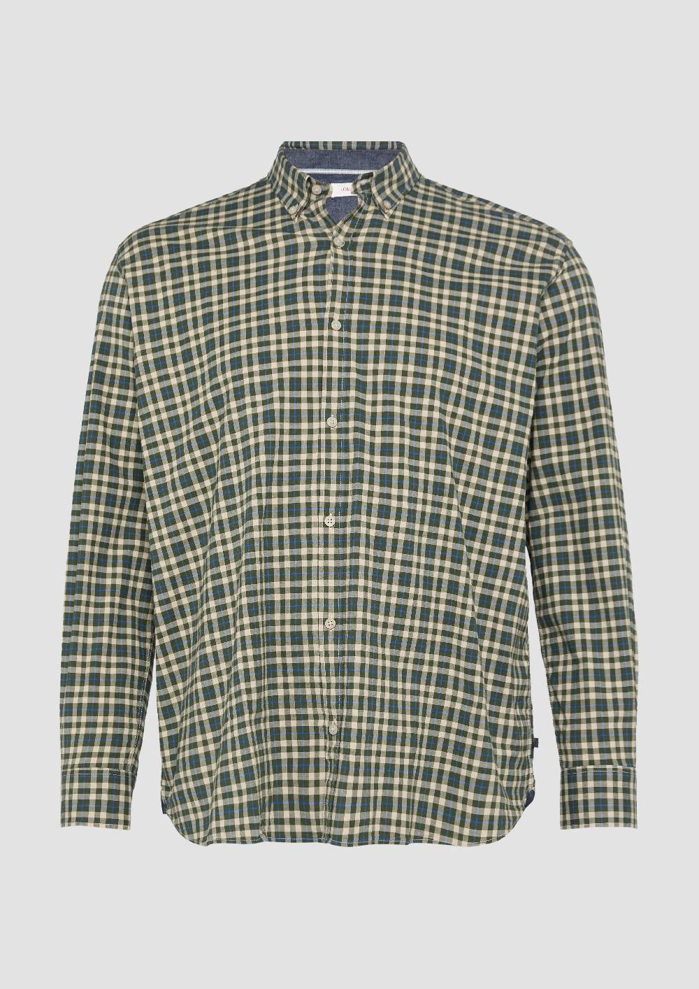 S.Oliver Hemd mit Button-Down-Kragen aus Baumwollstretch Fabrikladen