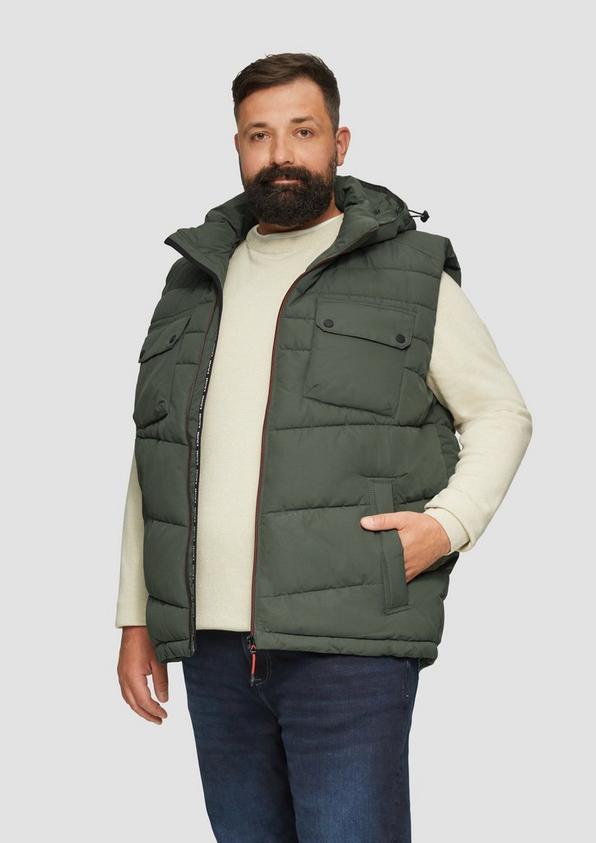S.Oliver Gesteppte Weste mit abnehmbarer Kapuze Black Friday Preise