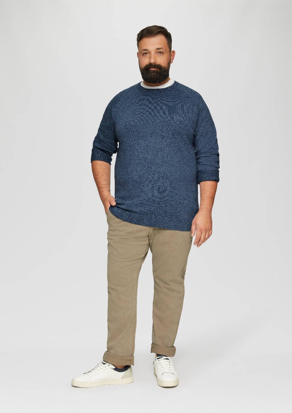 S.Oliver Strickpullover mit Rippbündchen Rabatte dieses Monats