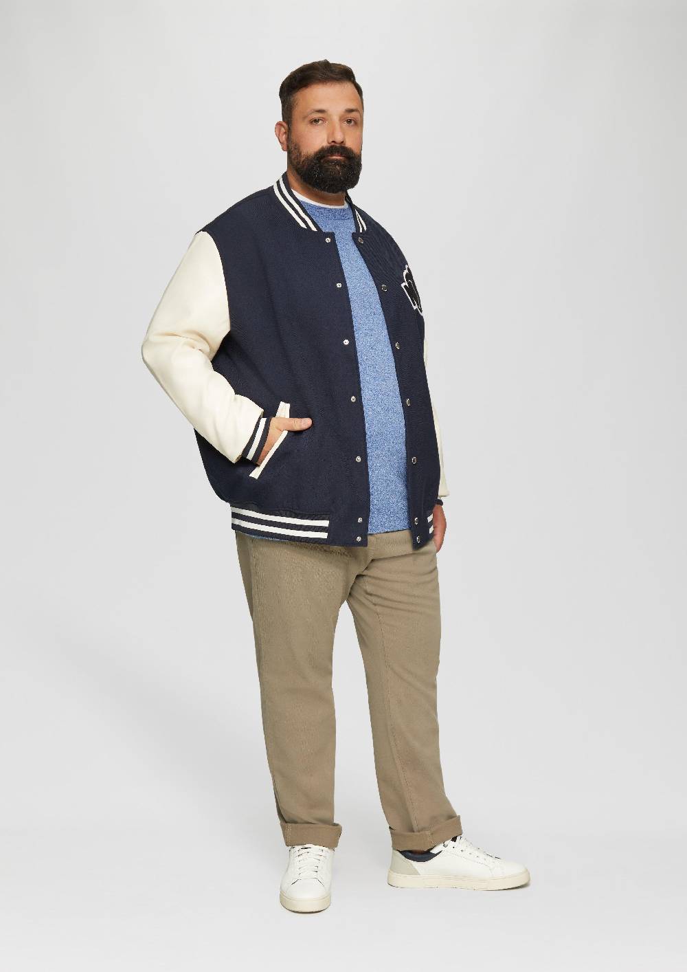 S.Oliver Strickpullover mit Rippbündchen 2025