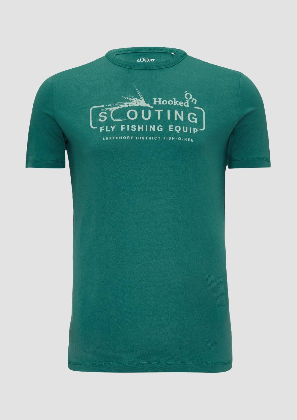 S.Oliver Baumwollshirt mit Frontprint Outlet