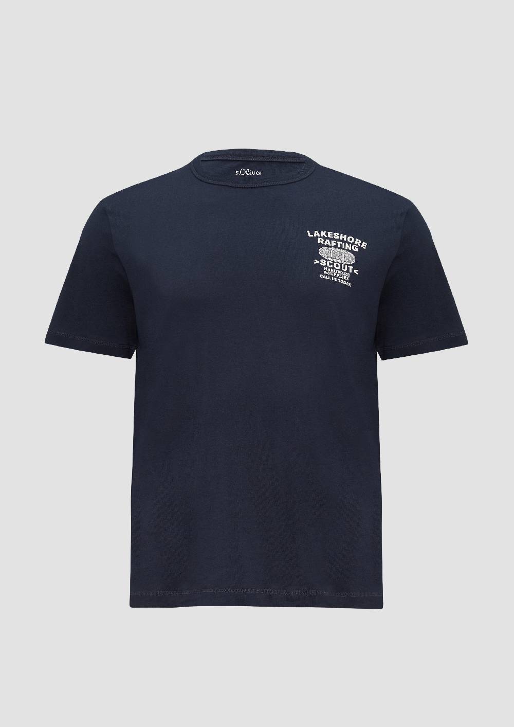 S.Oliver Baumwollshirt mit Frontprint Fabrik Onlineshop