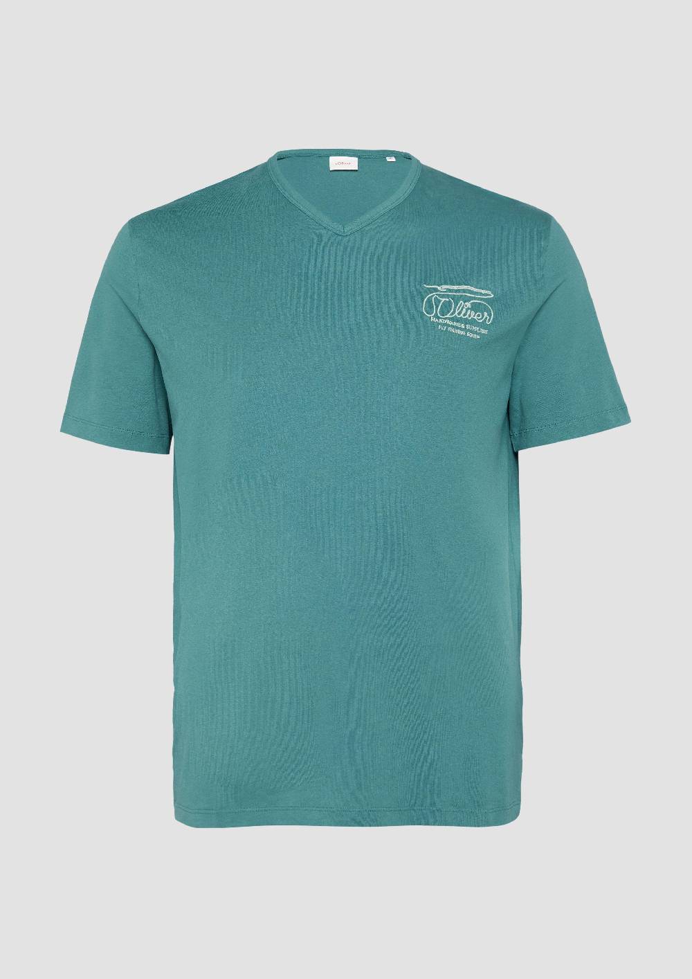 S.Oliver T-Shirt mit Logo-Stickerei Großer Ausverkauf