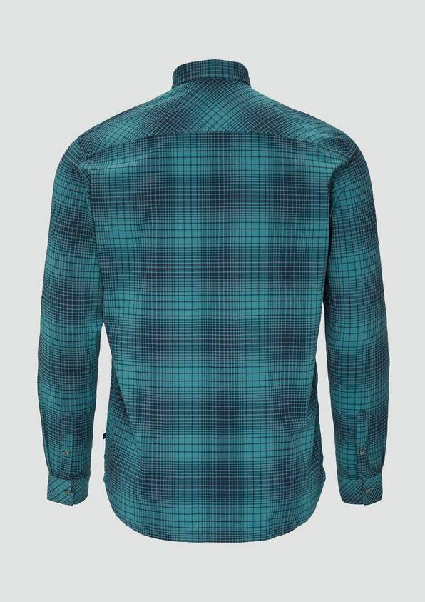 S.Oliver Gemustertes Hemd mit Button-Down-Kragen Online Shopping