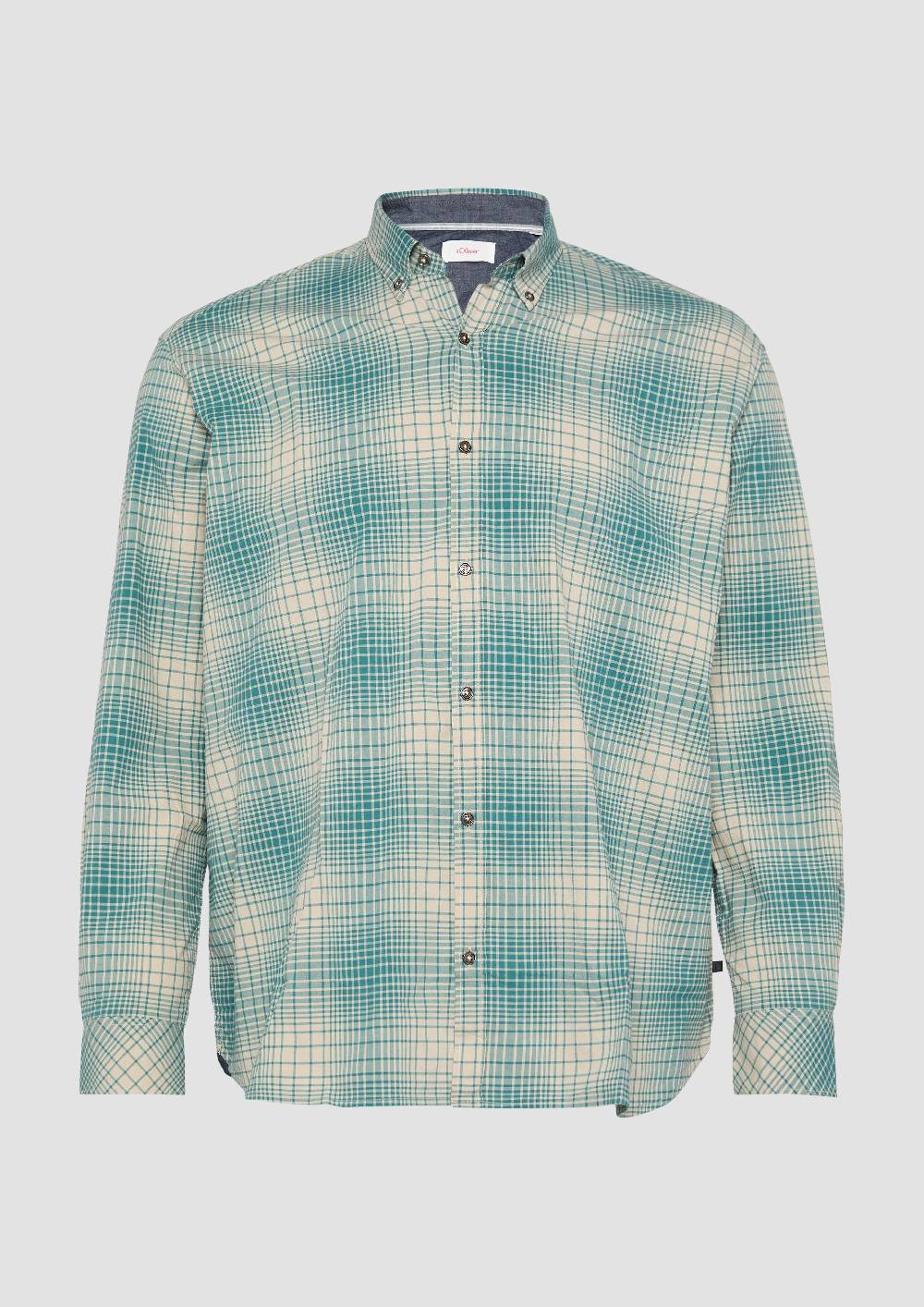 S.Oliver Hemd mit Button-Down-Kragen aus Baumwollstretch Exklusivangebot