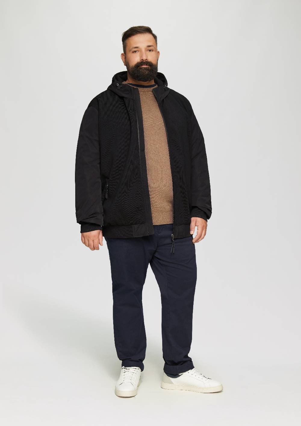 S.Oliver Hybrid-Jacke mit Strickelementen Osterangebot