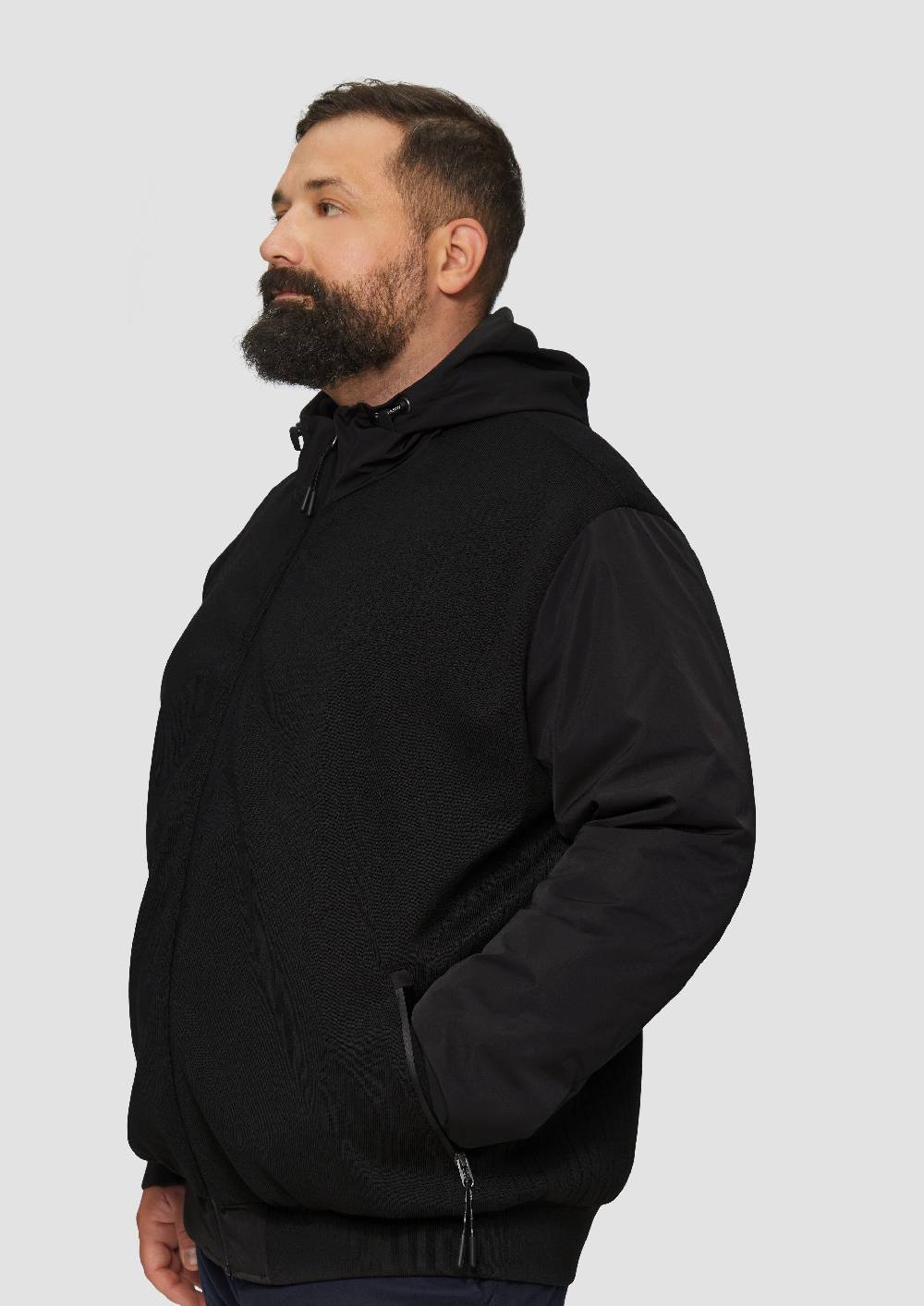 S.Oliver Hybrid-Jacke mit Strickelementen Osterangebot