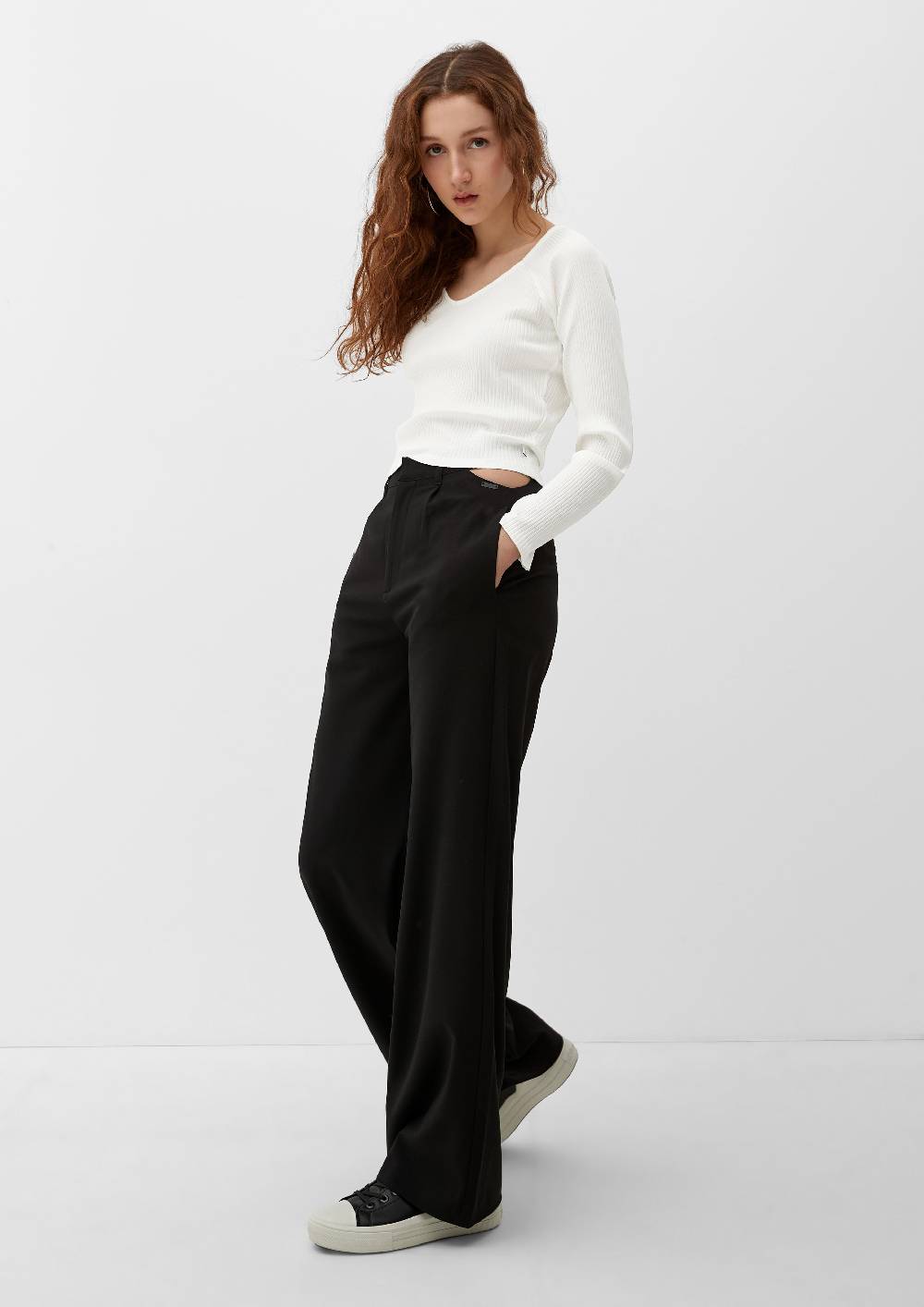 S.Oliver Longsleeve mit Rippstruktur Neueste Mode