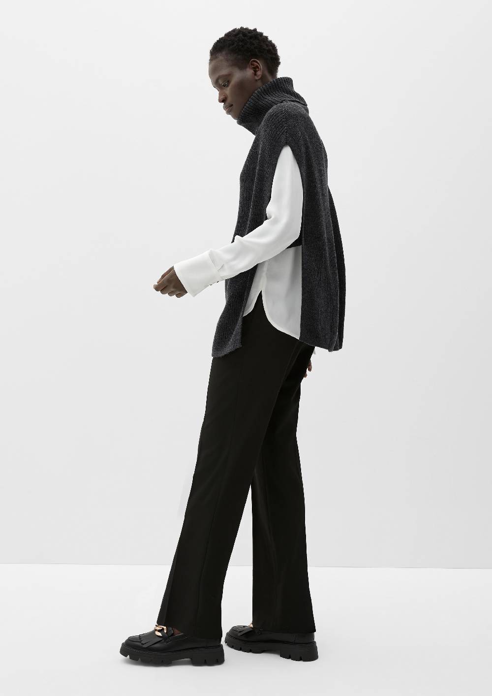S.Oliver Poncho mit Rollkragen Tiefpreis