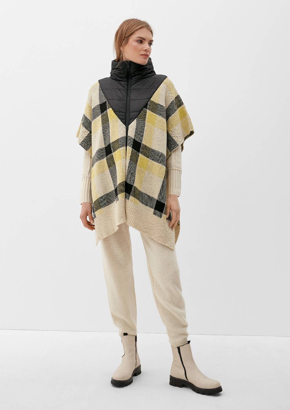 S.Oliver Poncho im Fabricmix Super Sparpreis