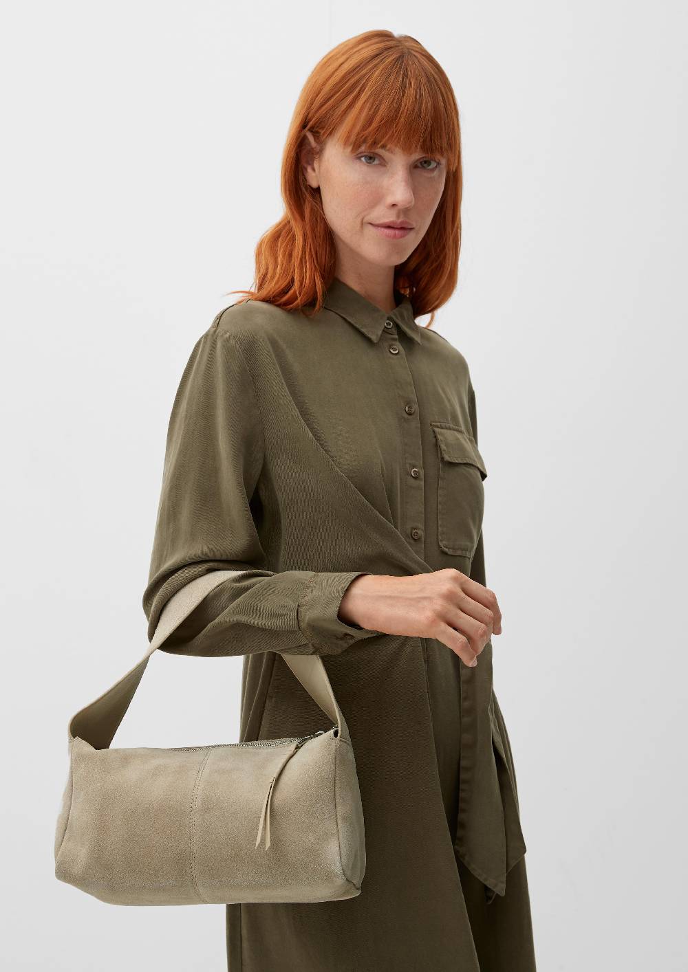 S.Oliver Schultertasche aus Leder Kostenlose Rückgabe