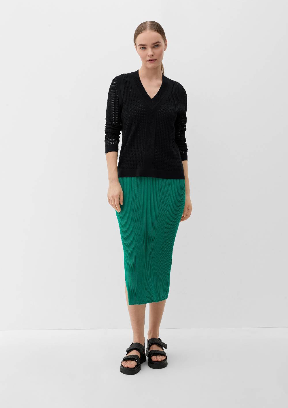 S.Oliver Pullover mit Lochmuster Begrenzte Freigabe