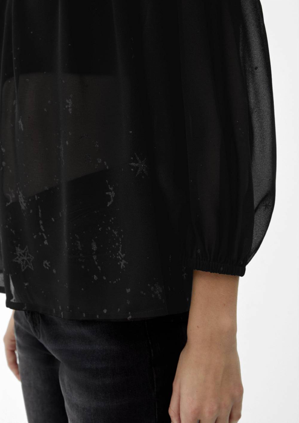 S.Oliver Blusenshirt mit abstraktem Muster Letzte 3 Tage