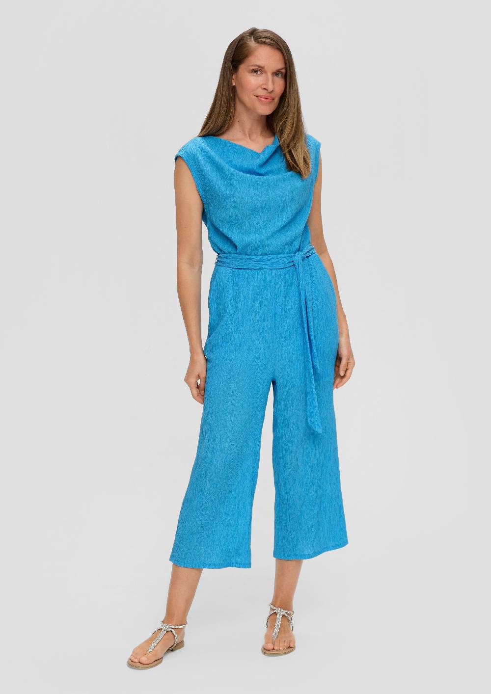 S.Oliver Jumpsuit mit Wasserfallausschnitt Neueste Stile