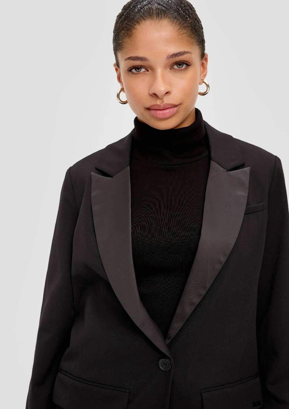 S.Oliver Blazer mit Satin-Kragen Letzte 2 Tage