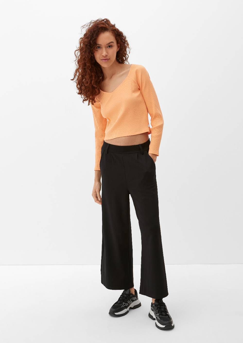 S.Oliver Longsleeve mit Rippstruktur Sonderangebot der Fabrik