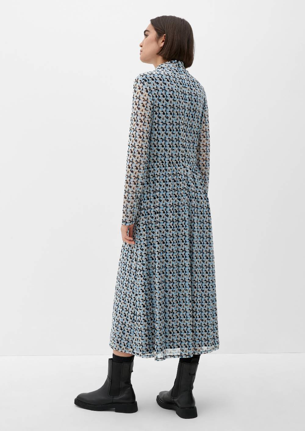 S.Oliver Meshkleid mit Allovermuster Super Rabatt