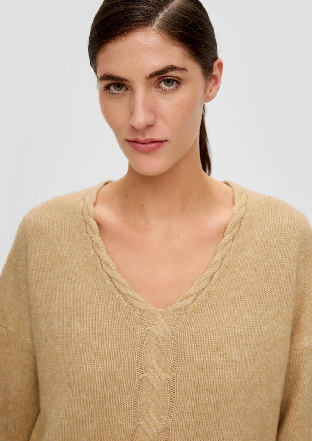 S.Oliver Strickpullover mit V-Ausschnitt Clearance-Verkauf