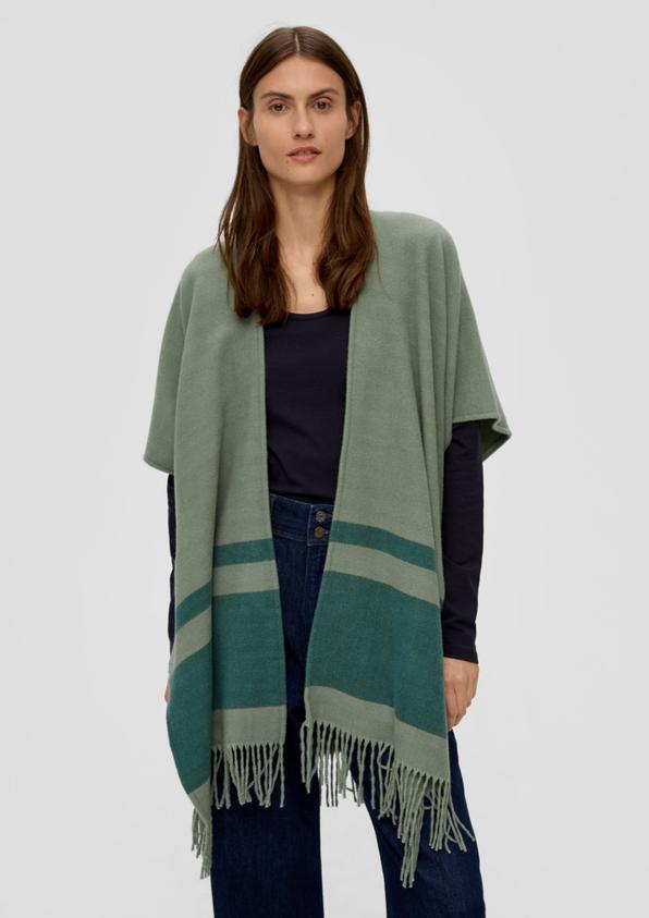 S.Oliver Poncho mit Streifenmuster Online