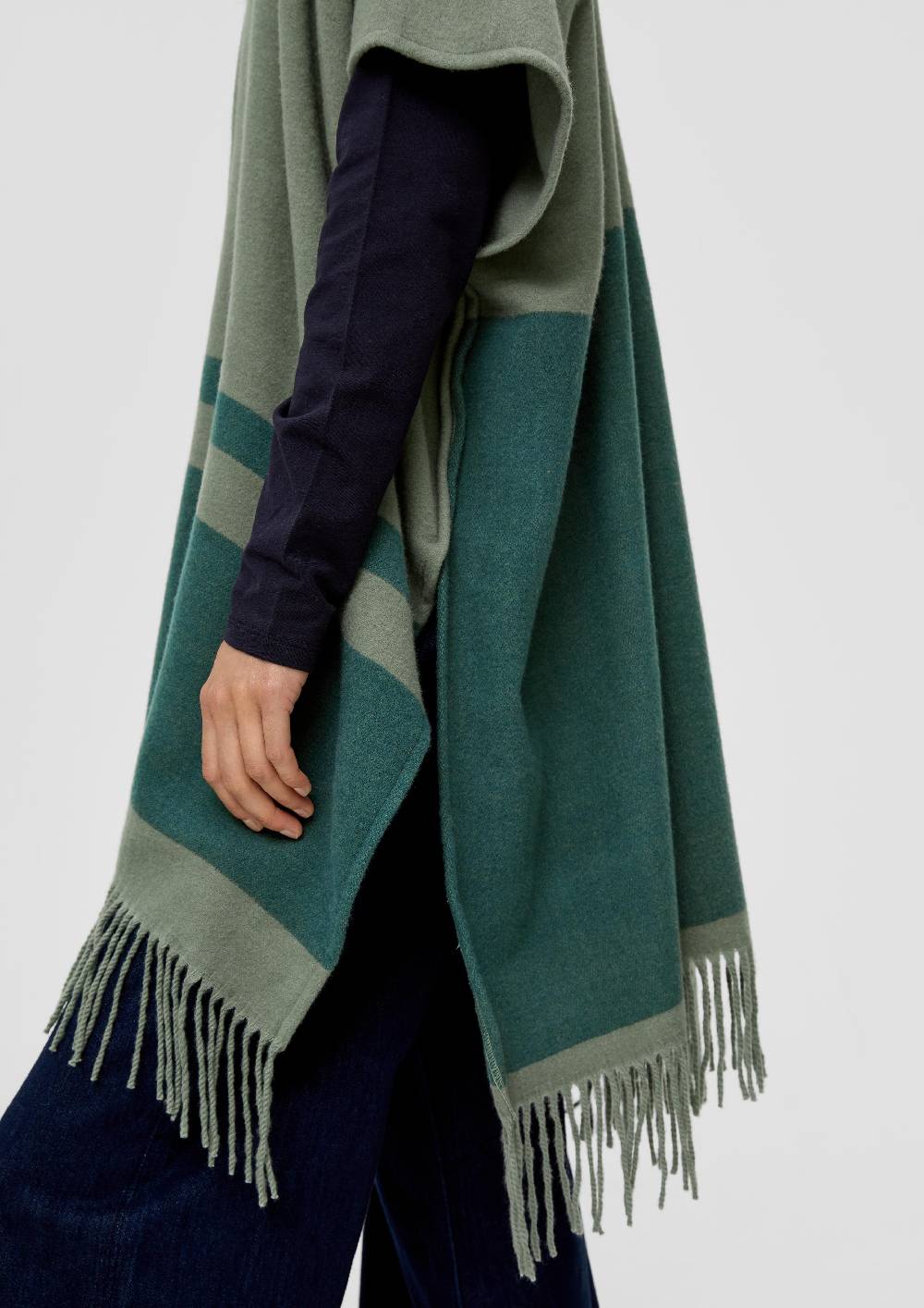 S.Oliver Poncho mit Streifenmuster Online
