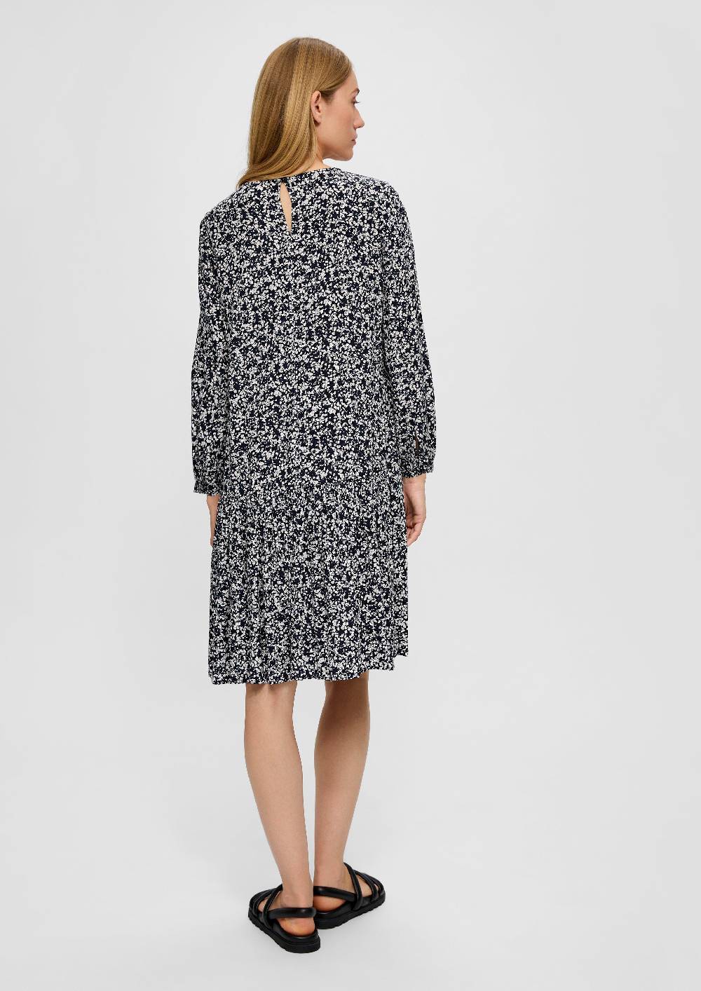 S.Oliver Midikleid aus Viskose Auslauf