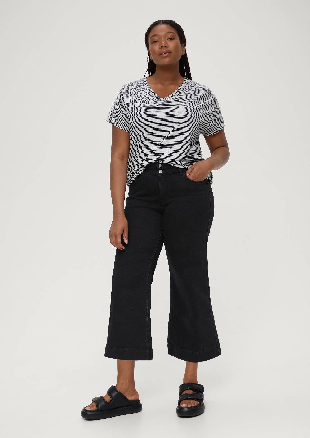 S.Oliver Jeans-Culotte / Regular Fit / Mid Rise / Wide Leg Günstig kaufen