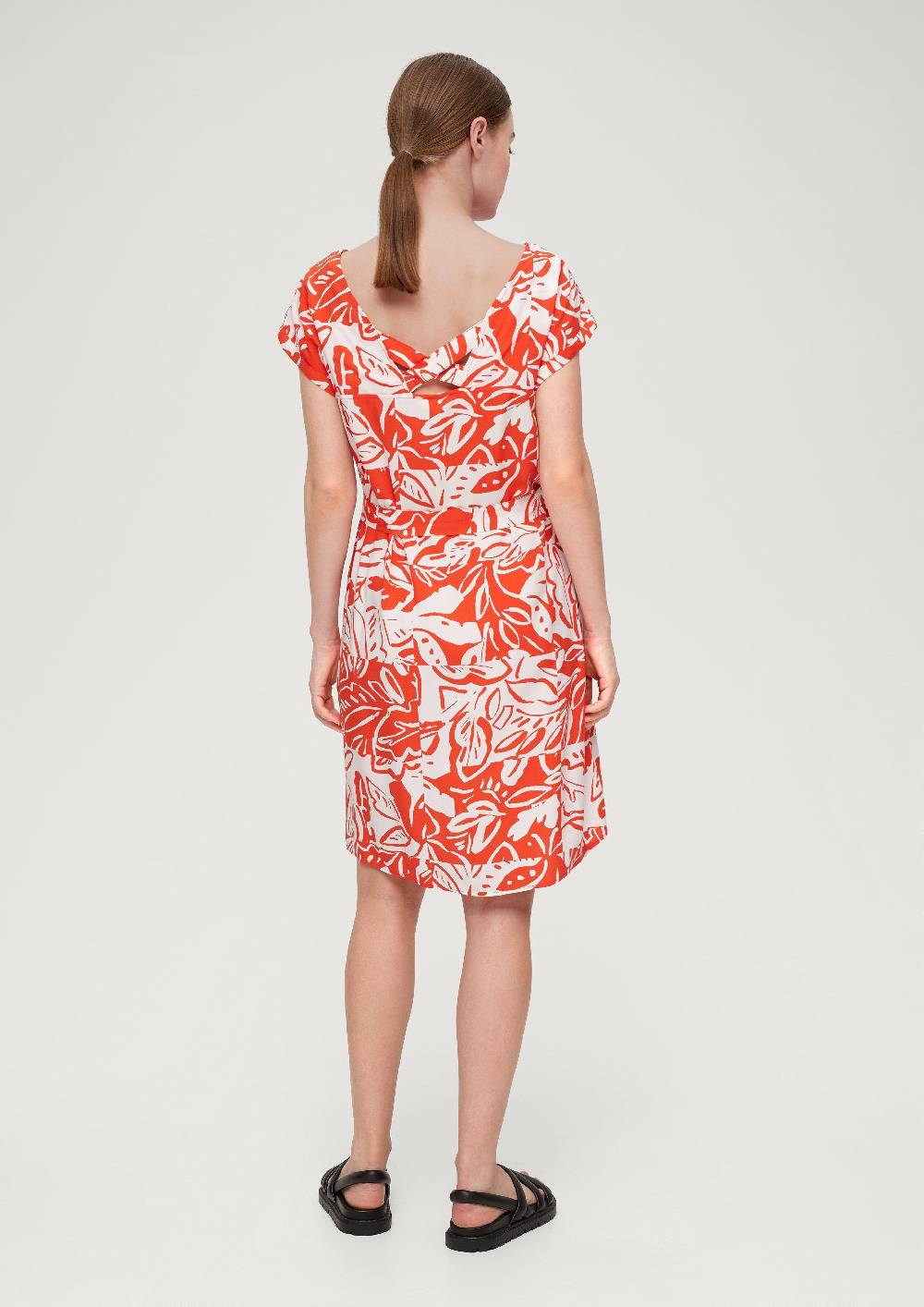 S.Oliver Kleid mit Bindeband aus Viskose Flash Sale