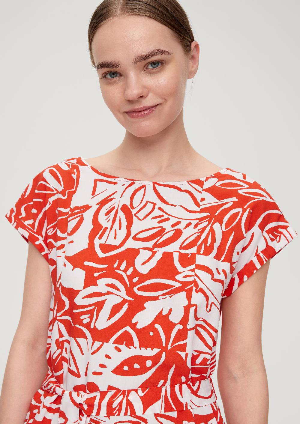 S.Oliver Kleid mit Bindeband aus Viskose Flash Sale