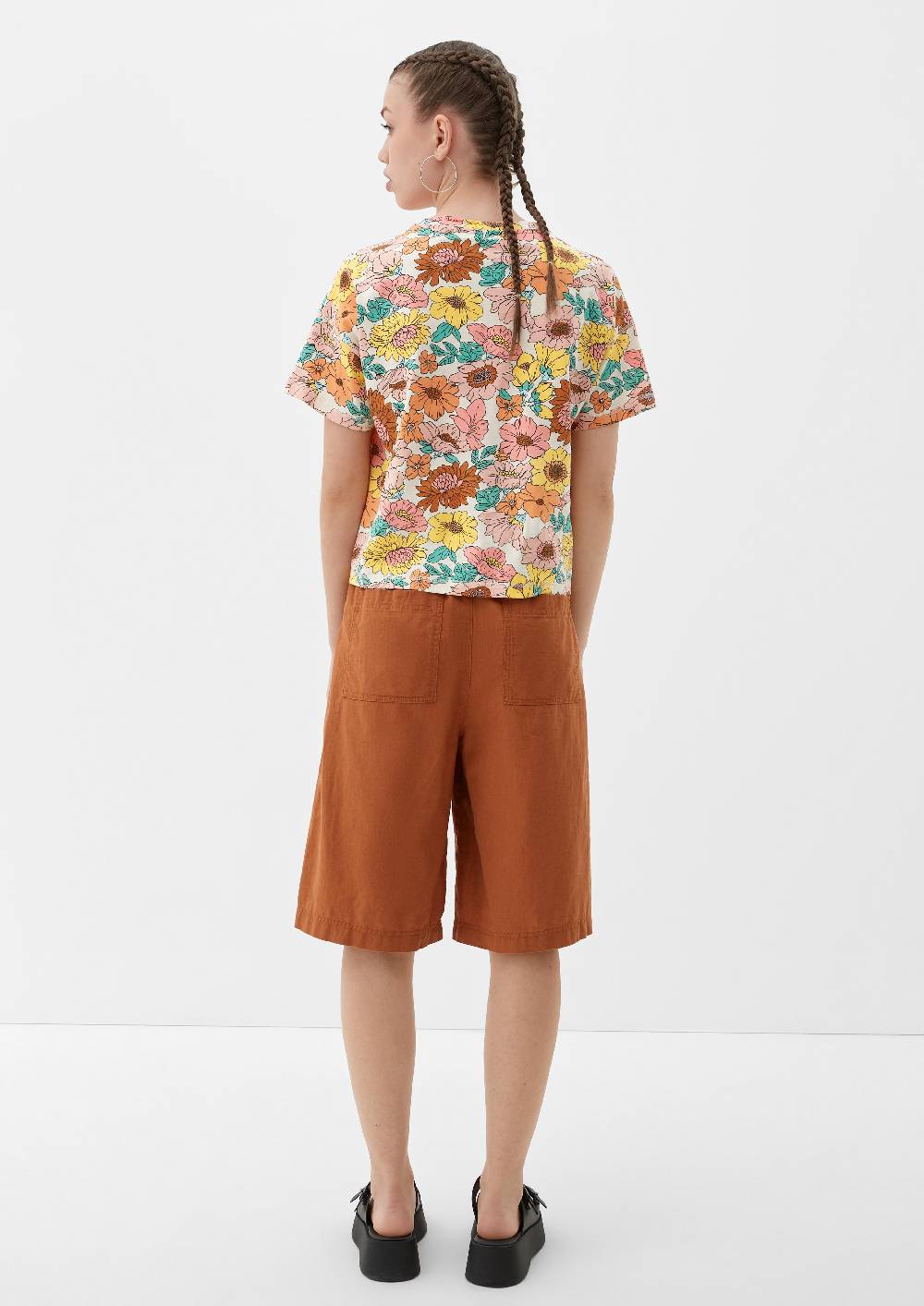 S.Oliver Baumwollshirt mit Allover-Print Preisnachlass