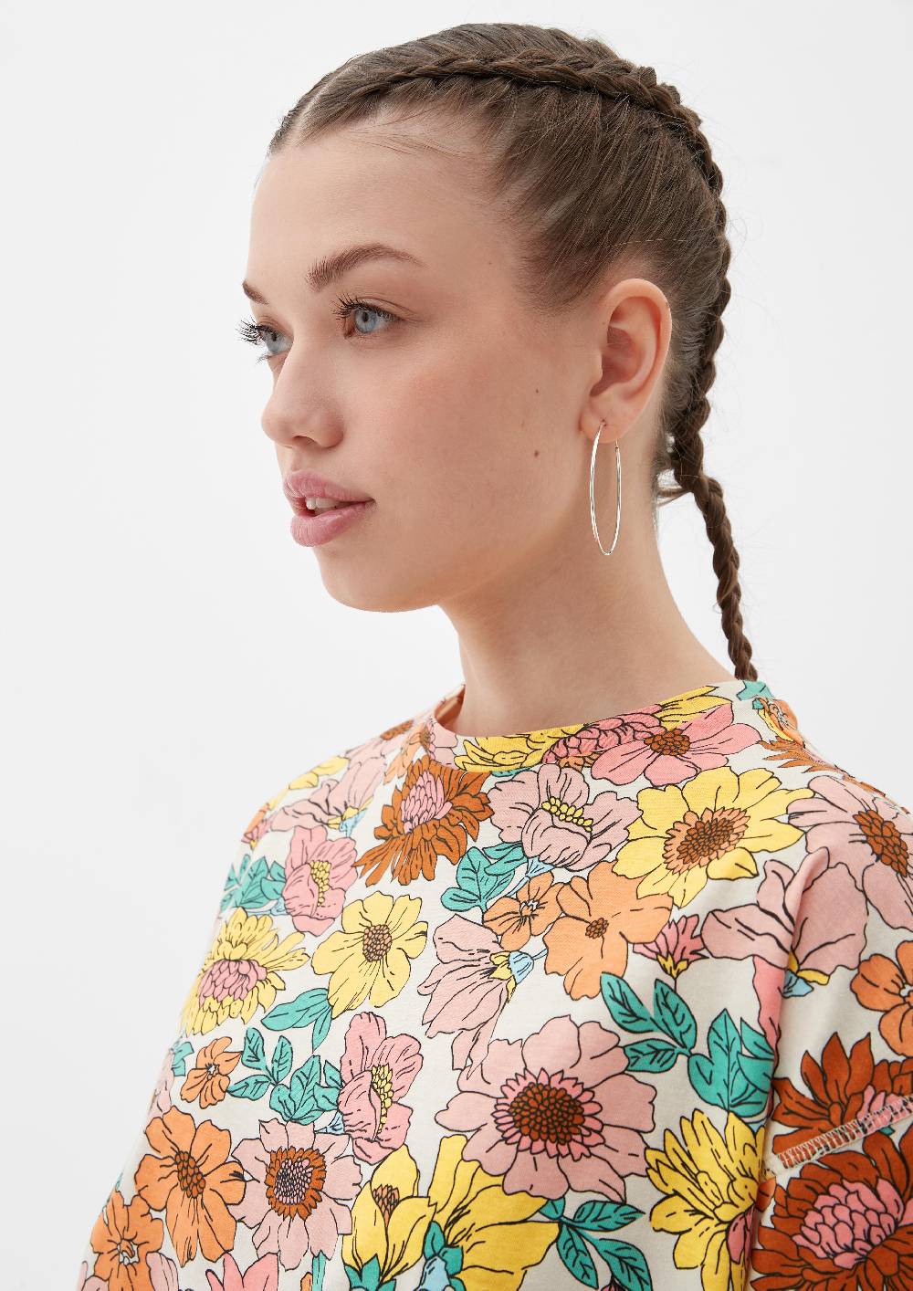 S.Oliver Baumwollshirt mit Allover-Print Preisnachlass