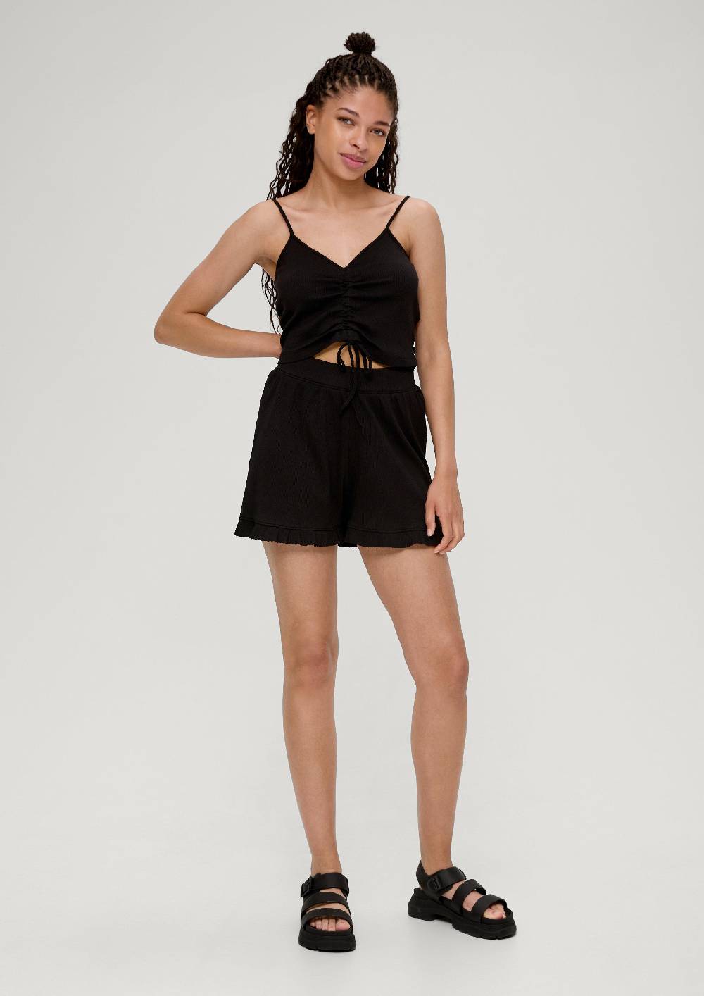 S.Oliver Regular: Shorts aus Rippware Saisonschlussverkauf