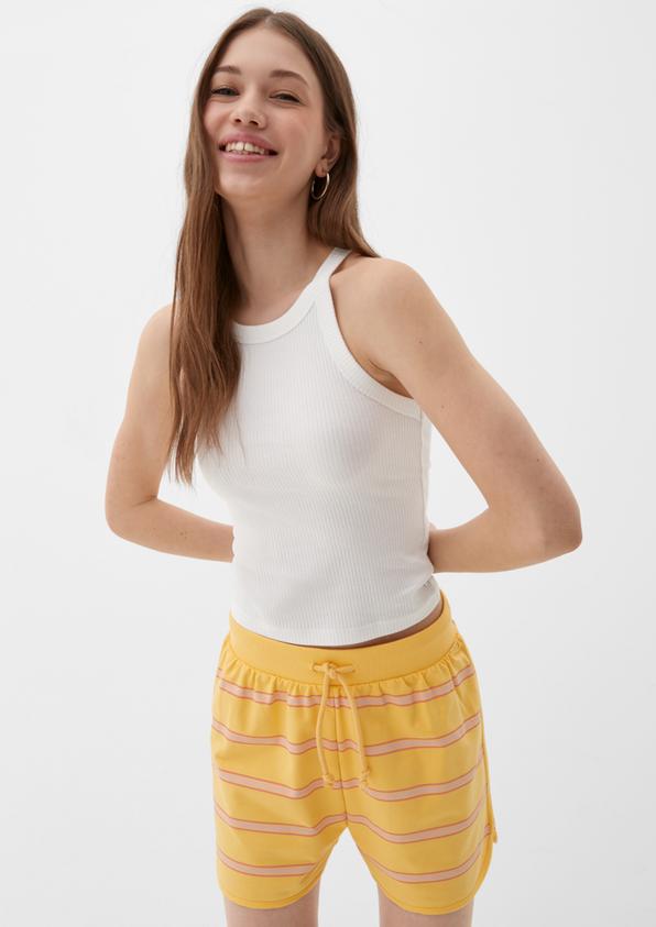 S.Oliver Relaxed: Gestreifte Shorts aus Baumwollstretch Cyber Monday