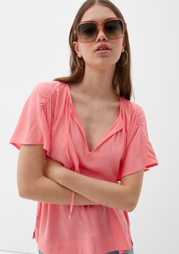 S.Oliver Viskosebluse mit Raffung Muttertagsangebot