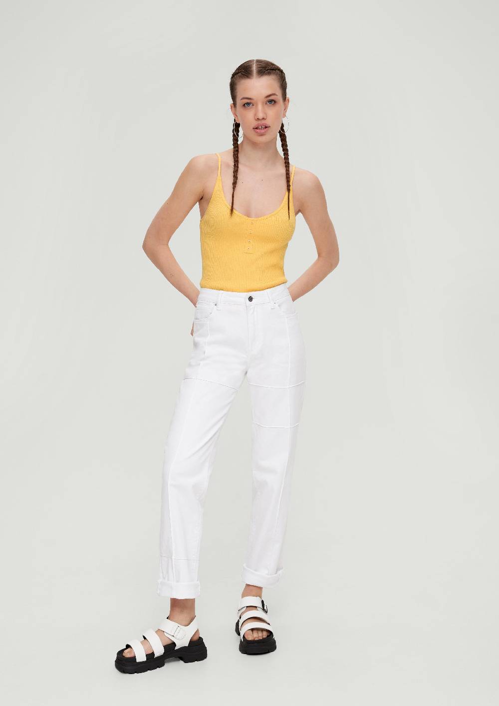 S.Oliver Crop Top aus Viskosemix Vatertagsangebot