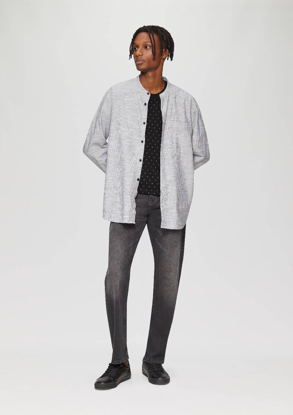 S.Oliver Gewaschenes T-Shirt mit All-over-Print Kauf eins, bekomm eins gratis