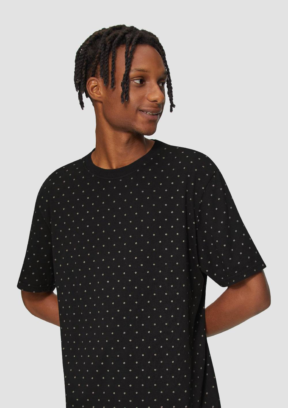 S.Oliver Gewaschenes T-Shirt mit All-over-Print Kauf eins, bekomm eins gratis
