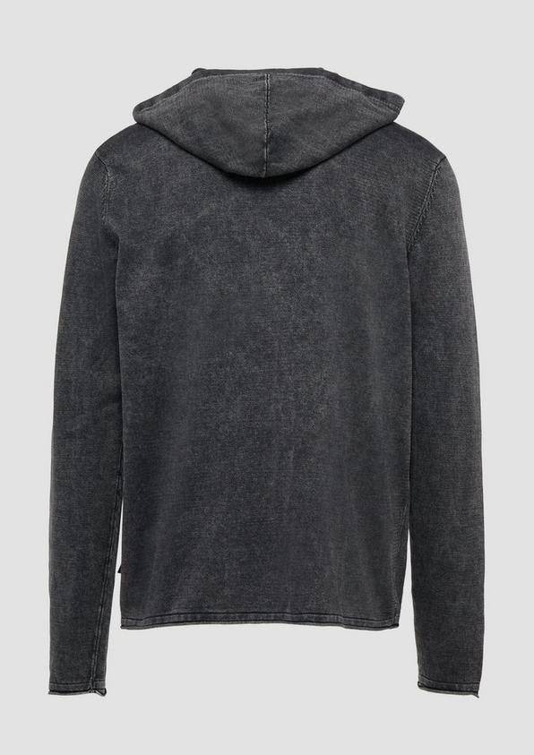 S.Oliver Kapuzenpullover aus Feinstrick in gewaschener Optik Tägliche Deals