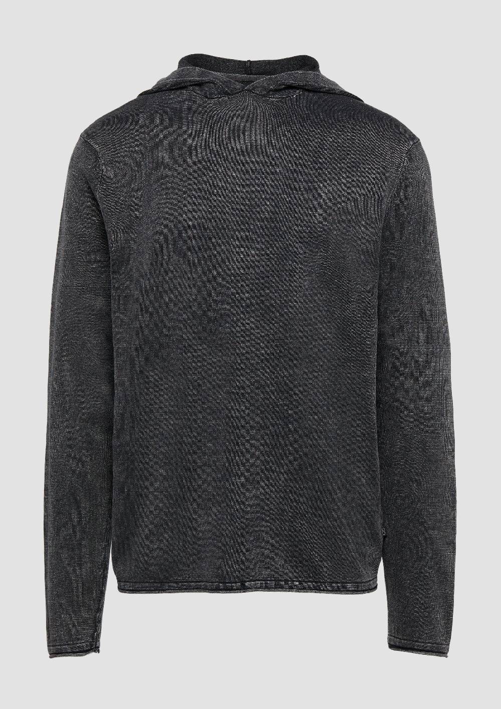 S.Oliver Kapuzenpullover aus Feinstrick in gewaschener Optik Tägliche Deals