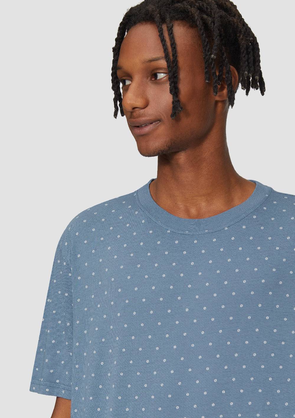 S.Oliver Gewaschenes T-Shirt mit All-over-Print Sonderangebote