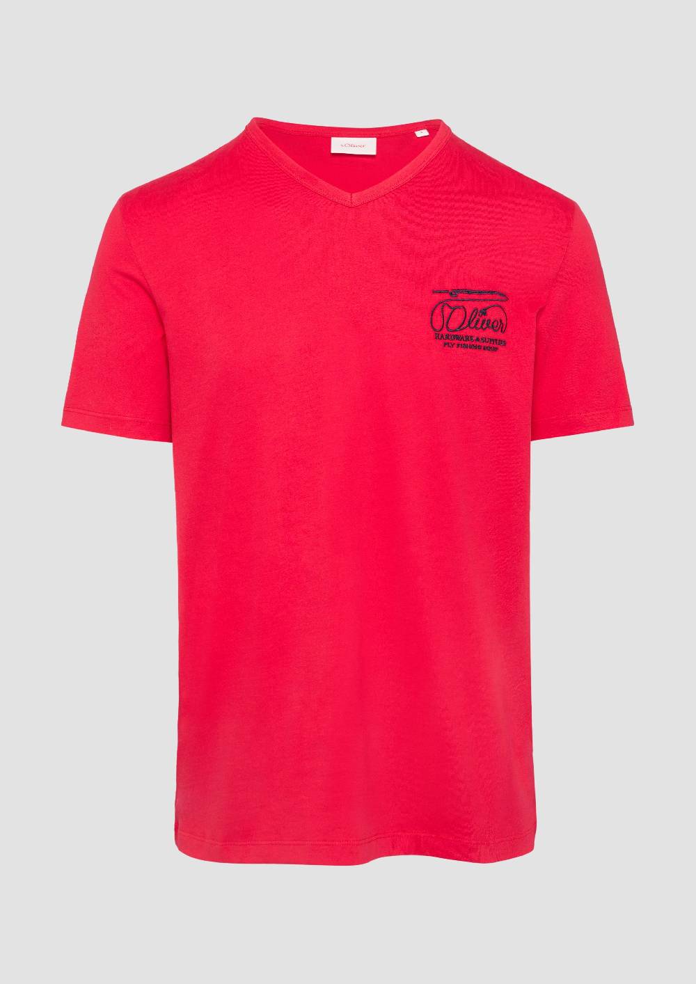 S.Oliver T-Shirt mit Logostickerei VIP-Rabatte