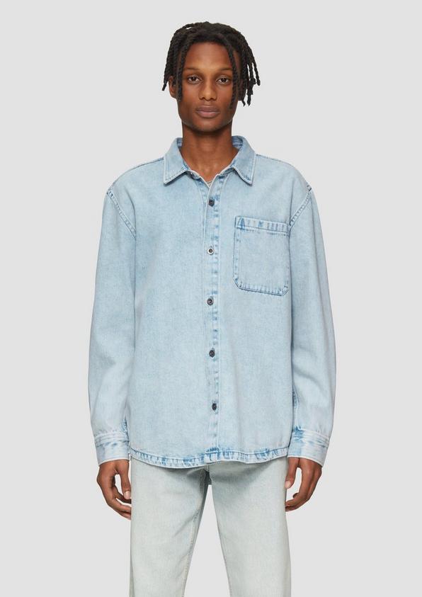 S.Oliver Relaxed Fit: Denim-Hemd aus Baumwolle Tiefpreis