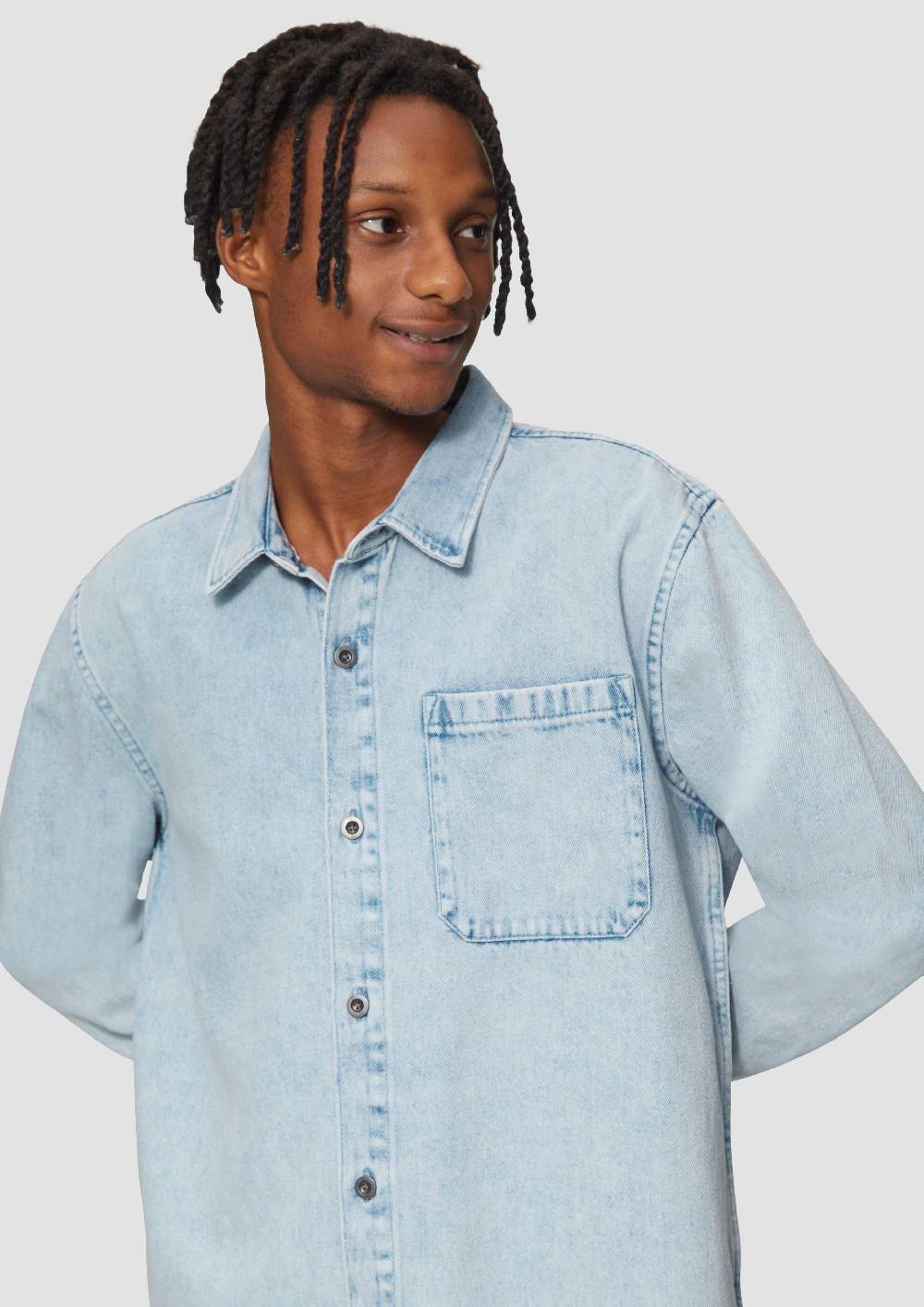 S.Oliver Relaxed Fit: Denim-Hemd aus Baumwolle Tiefpreis