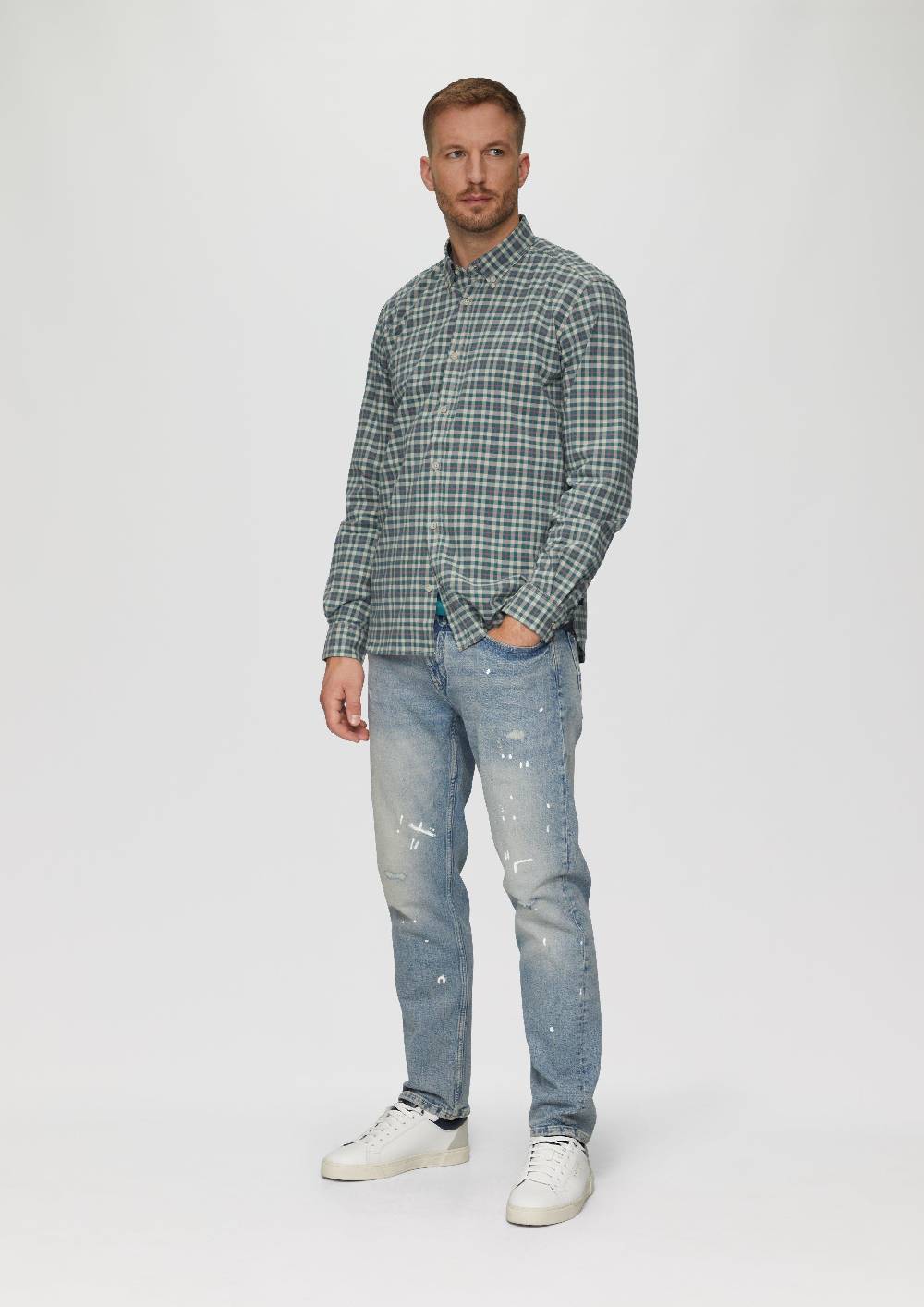 S.Oliver Regular Fit: Hemd mit Button-Down-Kragen aus Baumwollstretch JETZT KAUFEN