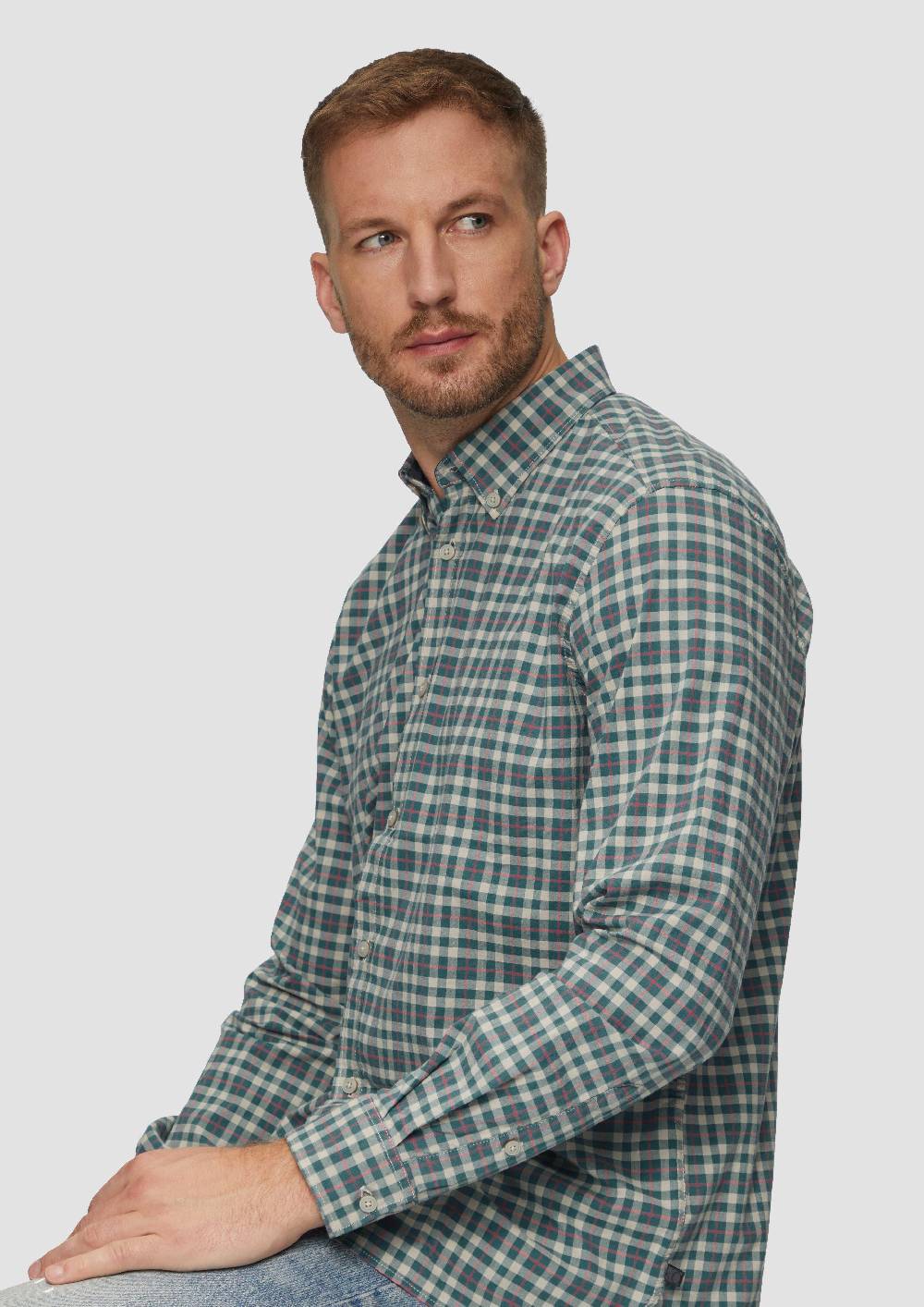 S.Oliver Regular Fit: Hemd mit Button-Down-Kragen aus Baumwollstretch JETZT KAUFEN