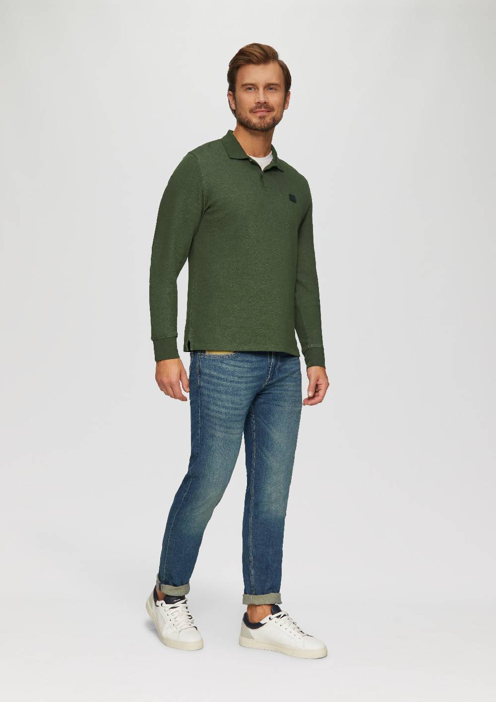 S.Oliver Poloshirt aus zweifarbigem Piqué Letzter Tag